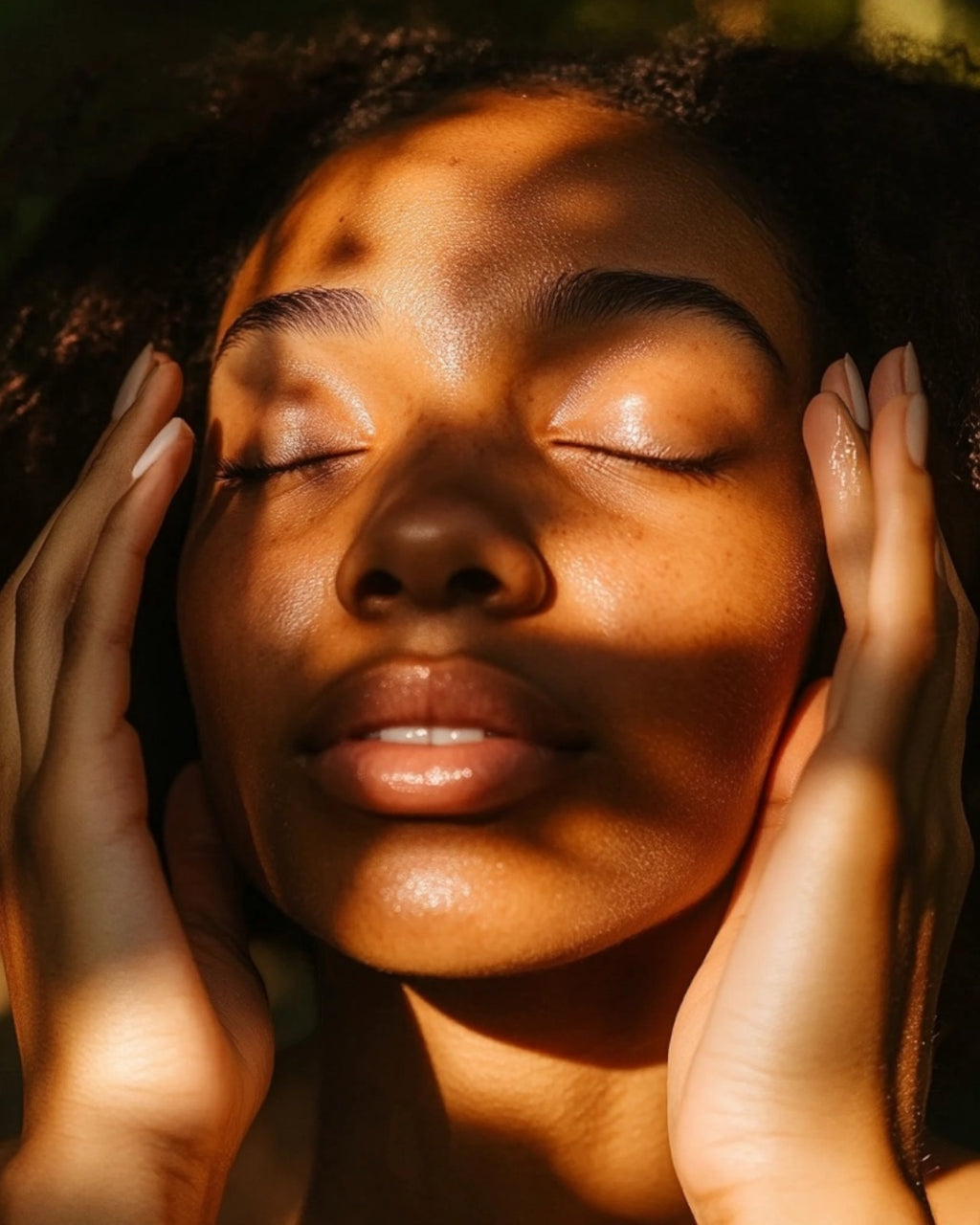 Model with healthy, hydrated hair demonstrating the nourishing and moisturizing benefits of the JGSS Moisturizing Shampoo.