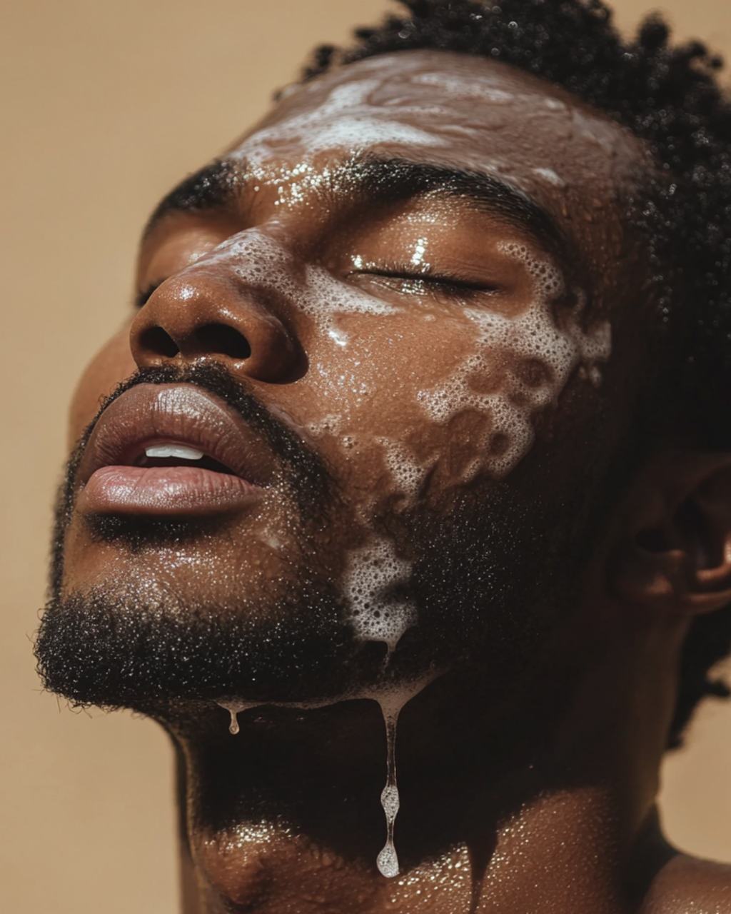 Daily men’s 2-in-1 shower essential providing cleansing, softness, and hair volume boost.