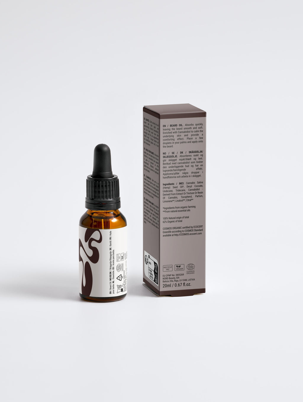 Close-up of soft, well-groomed beard after using JGSS Softening Beard Oil, showing smooth and healthy hair.