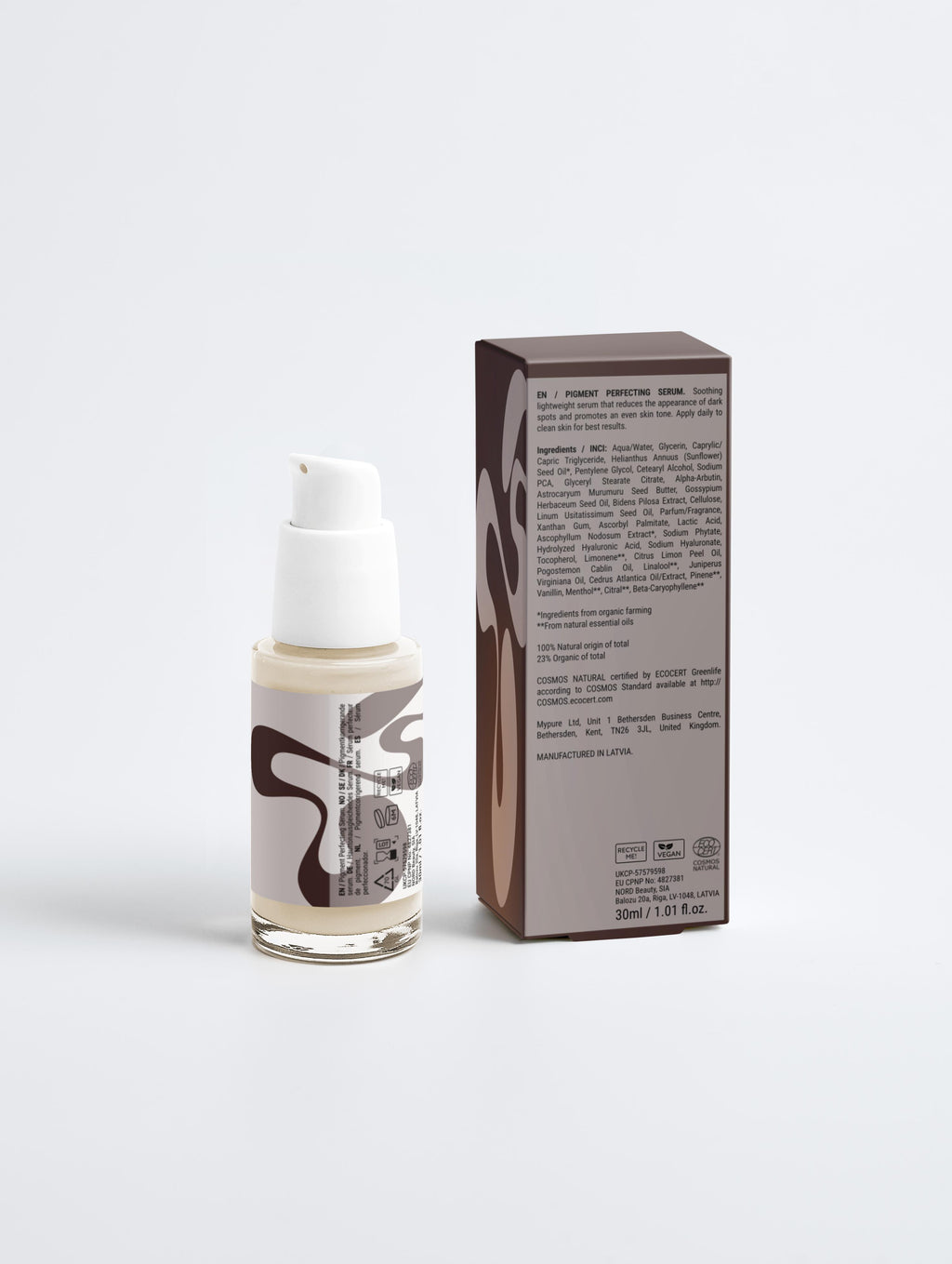 Close-up of JGSS Pigment Perfecting Serum for glowing, even skin tone