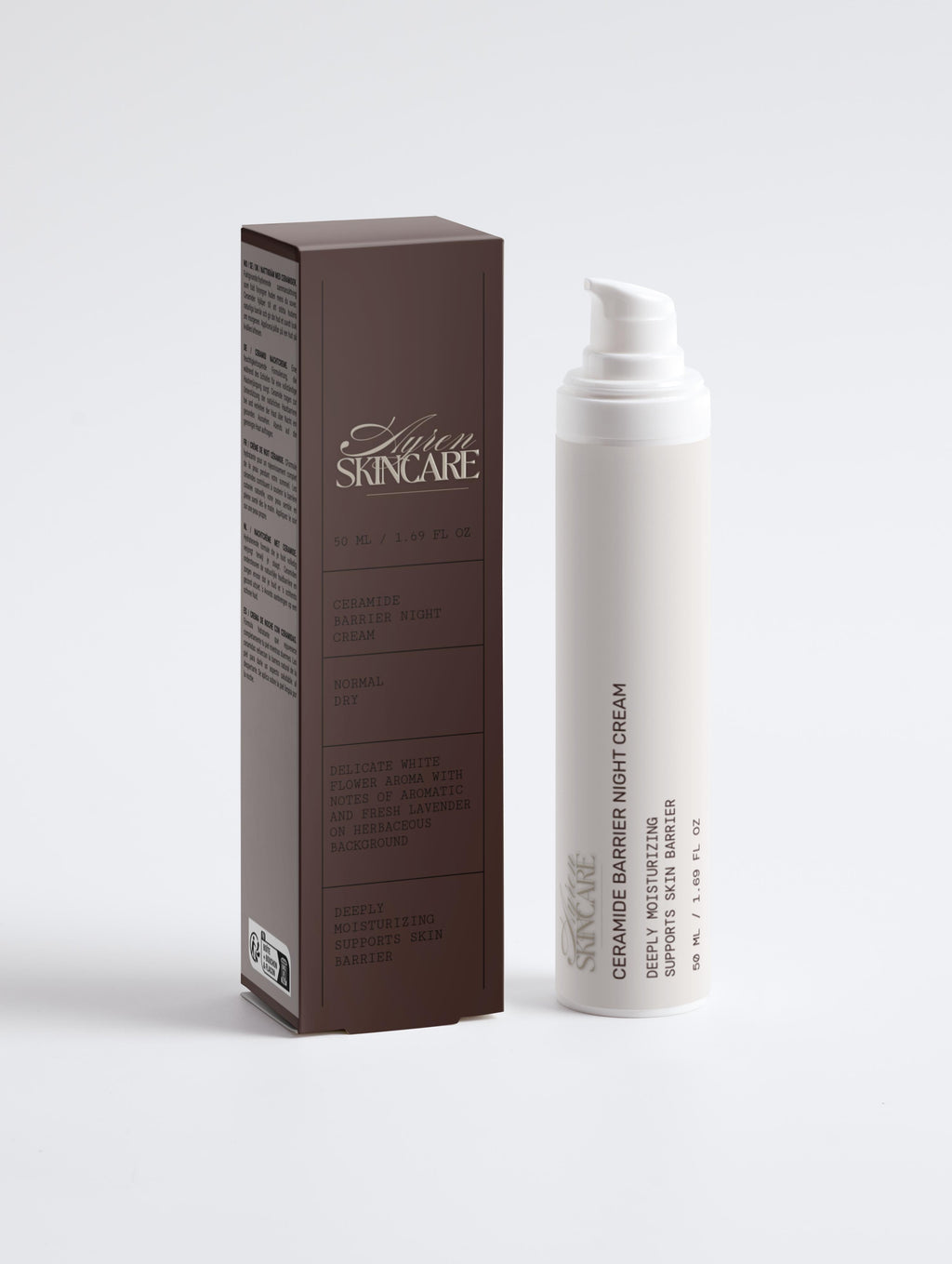 Ayren Skincare Ceramide Hydrating Night Cream deeply moisturizes and supports skin barrier overnight