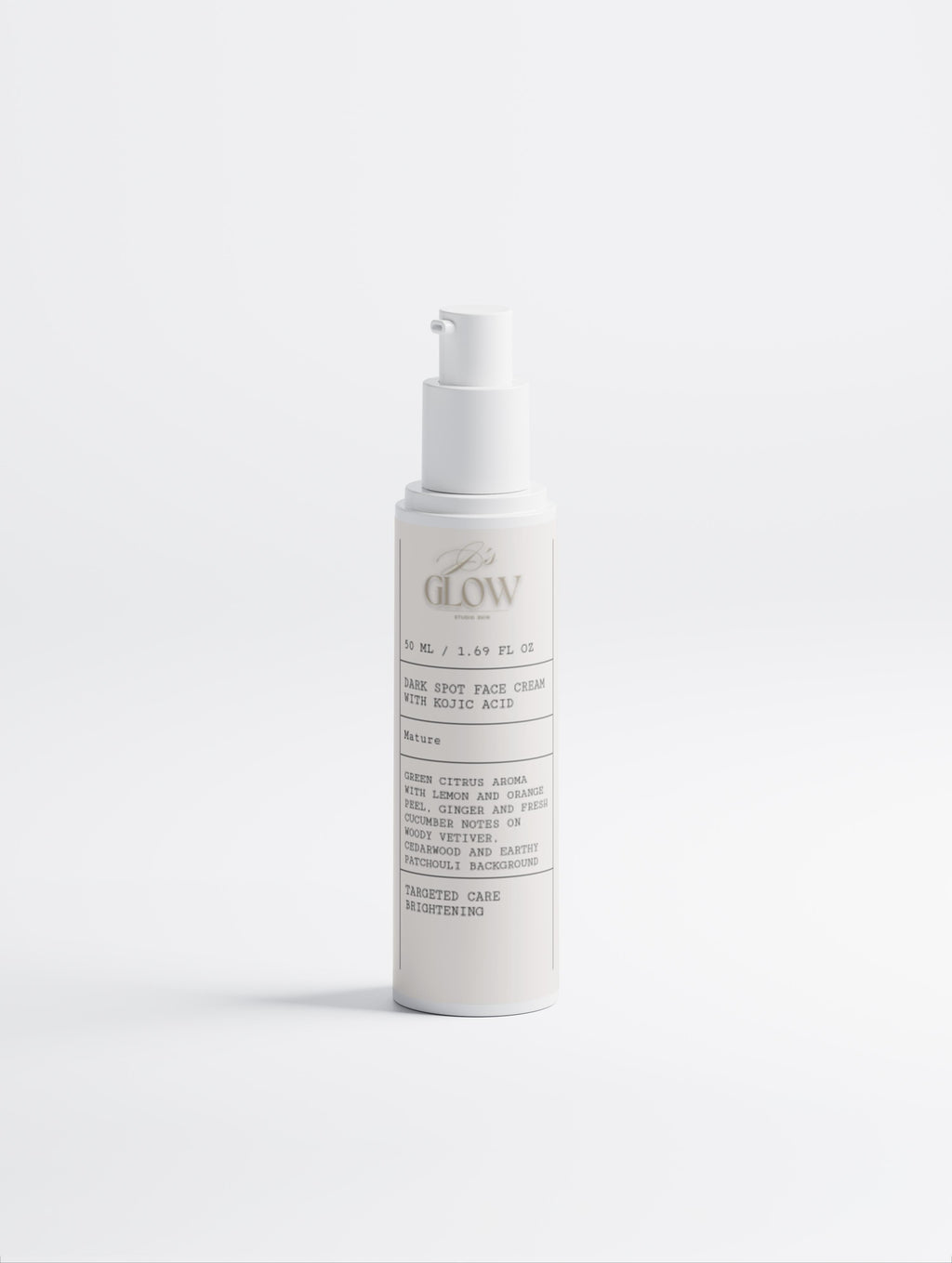 Close-up of JGSS Dark Spot Face Cream highlighting its lightweight, fast-absorbing texture.