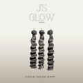 Virgin Indian wavy hair bundles with soft waves, natural shine, and lightweight texture from Jireh’s Glow Studio.