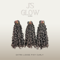 Jireh’s Glow Studio Virgin Loose Pixy Curls SDD Bundles featuring soft, bouncy curls with natural volume and 100% virgin human hair.