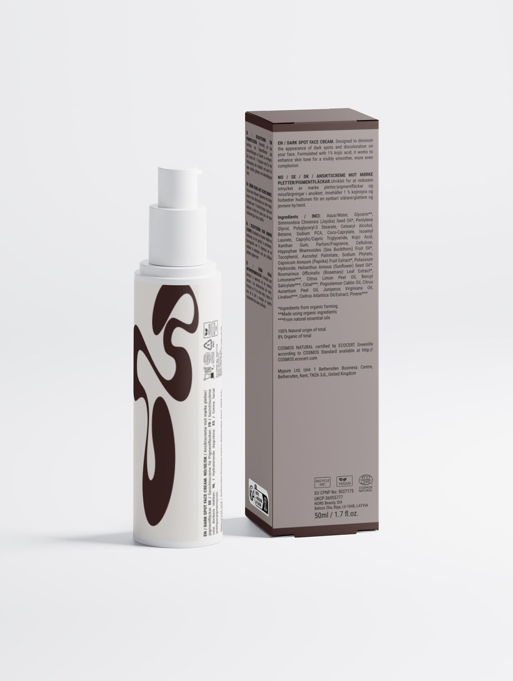 Model applying JGSS Dark Spot Face Cream to face, showing even skin tone and radiant complexion.